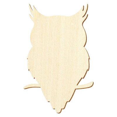 Wooden Owl V1, 3–50 cm Height, 19 cm Size, Pack of 1