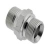 Hydraulic Double Male Adapter, G 1/2" to G 1/2", Stainless Steel view 1
