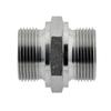 Hydraulic Double Male Adapter, G 1/2" to G 1/2", Stainless Steel view 2