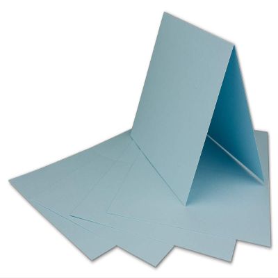 500 Light Blue A6 Folded Cards - DIY Cards, 14.8 x 21 cm - 160 gsm - Colours-4-you by Glxx Agent