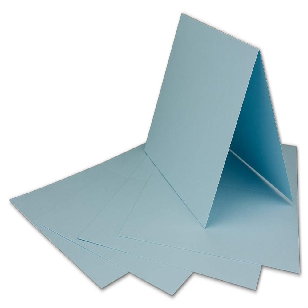 500 Light Blue A6 Folded Cards - DIY Cards, 14.8 x 21 cm - 160 gsm - Colours-4-you by Glxx Agent