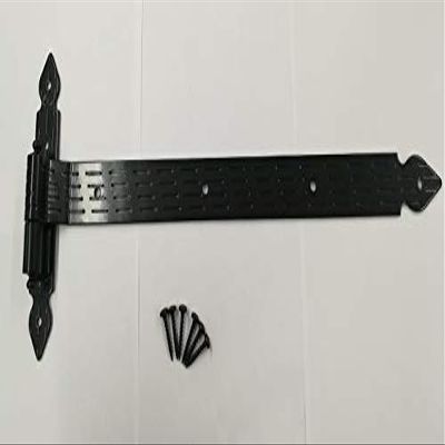 Straight Strap Hinge with Side Eye for Solid Wood Windows and Doors, Black, 400 mm