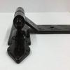 Straight Strap Hinge with Side Eye for Solid Wood Windows and Doors, Black, 400 mm view 3