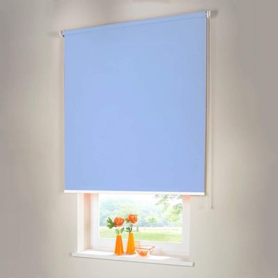 Vario Side-Chain Blackout Roller Blind, 240 x 120 cm, Light Blue