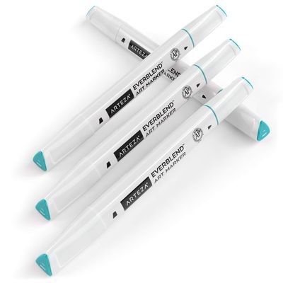 ARTEZA EverBlend Markers, A265 Blue-Green 4-Pack