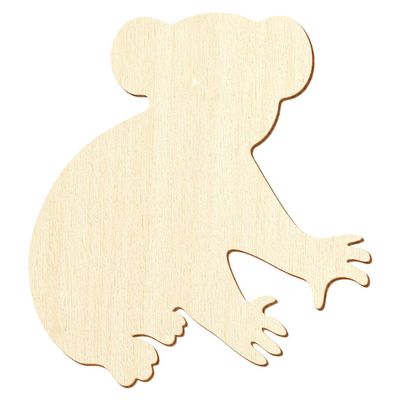 Wooden Koala Bear – 3–50 cm Tall – Craft Décor, 13 cm, Pack of 25