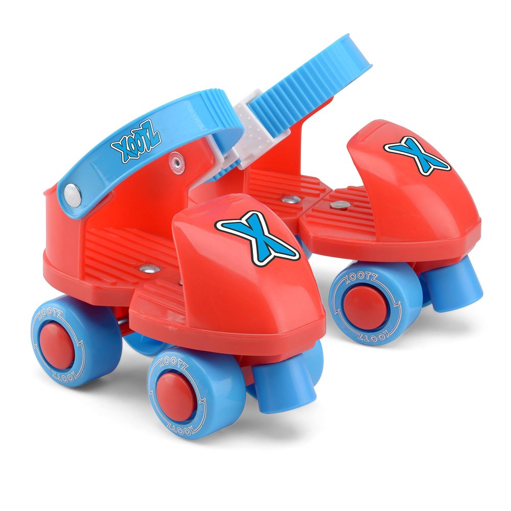 Unibos Heavy-Duty Quad Roller Skates for Kids, Red