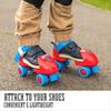 Unibos Heavy-Duty Quad Roller Skates for Kids, Red view 3