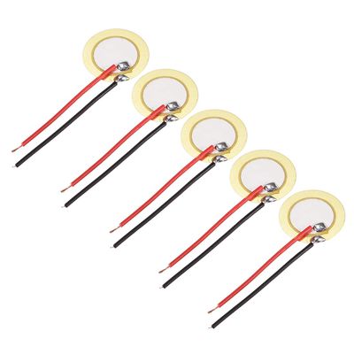 5-Piece 15 mm Piezo Pickup Discs for Acoustic Instruments