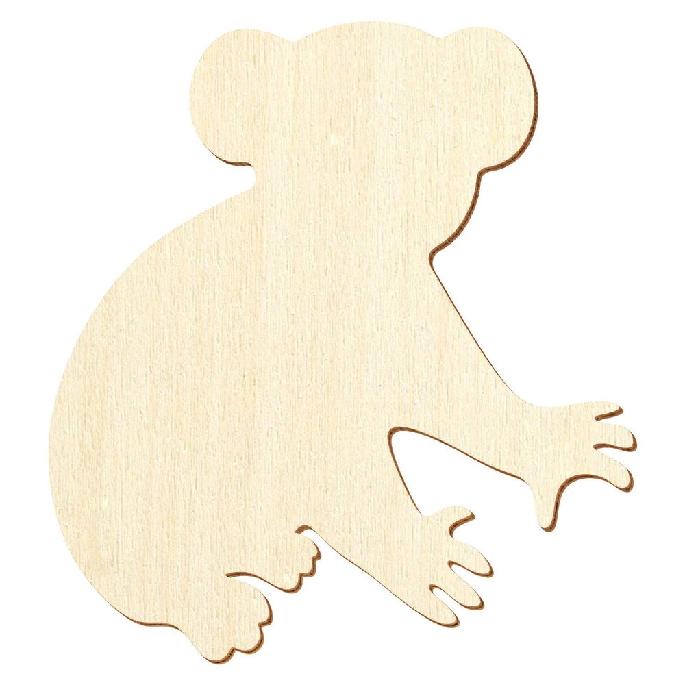 Wooden Koala Bear, 3–50 cm, 100-Pack