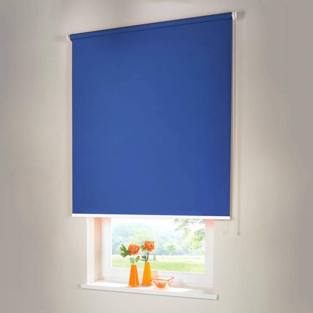 Blackout Side-Chain Roller Shade, 50 x 130 cm, Medium Blue