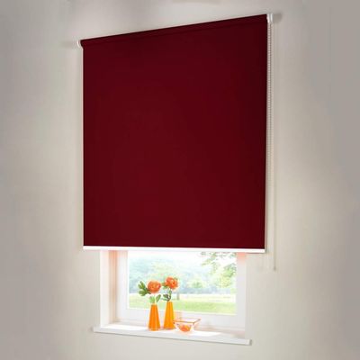 Sun Protection HH Vario Blackout Roller Blind, 40 x 50 cm, Wine Red