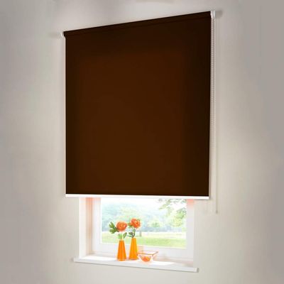 Sun Protection-HH Side-Chain Blackout Roller Shade, Vario, 20 x 60 cm, Dark Brown