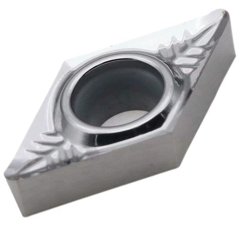 Maifix 10-Piece DCGT070202-AL ZK01 Carbide Inserts for Aluminum and Copper CNC Turning