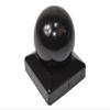 1× Ball Post Cap, 71×71 mm, Black Powder-Coated Steel view 1
