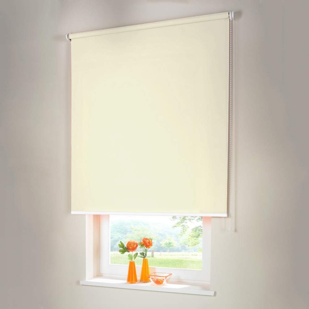 Blackout Roller Shade, Chain-Operated, 55 x 160 cm, Cream
