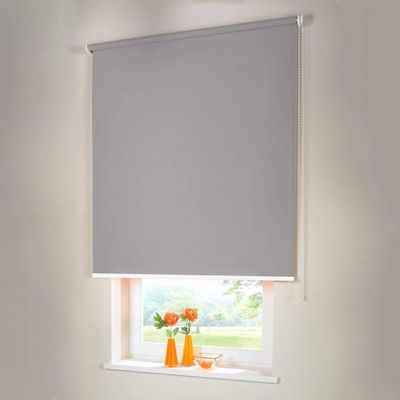 Vario Chain-Operated Blackout Roller Blind, 185 x 190 cm, Gray