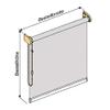 Blackout Roller Shade with Chain Control, 75 x 100 cm, Dark Blue view 2