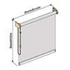 Sun Protection HH Side-Chain Blackout Roller Blind, 25 × 80 cm, Purple view 2