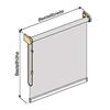 Side-Pull Blackout Roller Blind, 145 x 100 cm, Light Blue view 2
