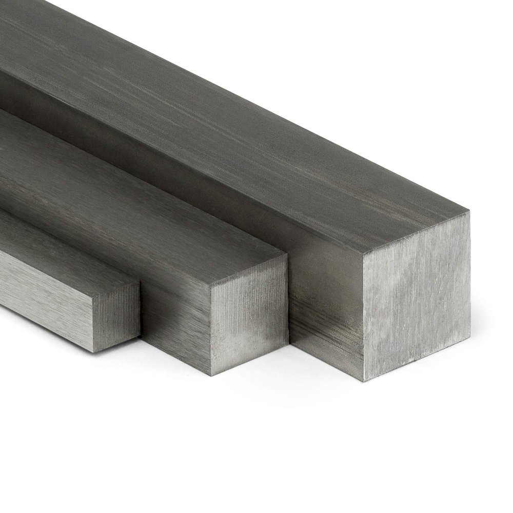 Stainless Steel Square Bar VA V2A Bright h11, 4 x 4 mm, 250 mm Cut to Length