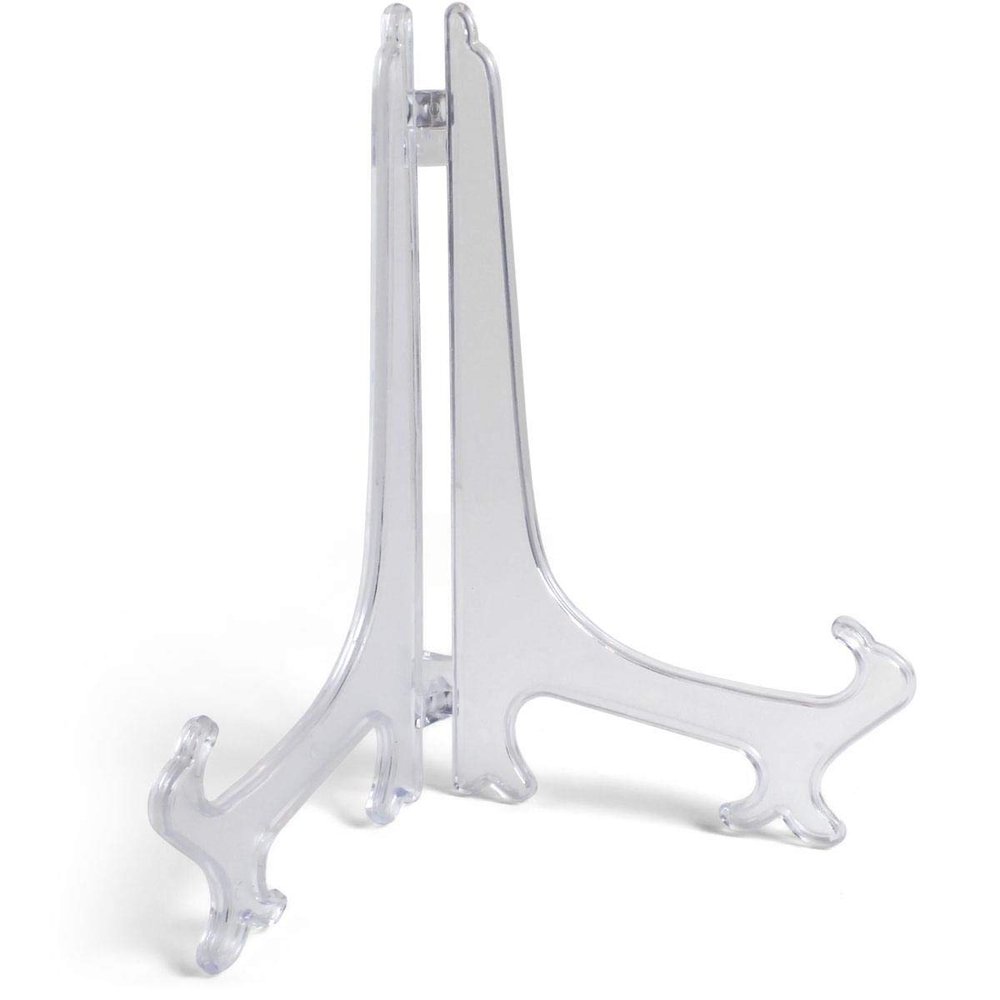 iGadgitz Home U7009 Folding Decorative Plate Stand, Large, Clear, 1-Pack