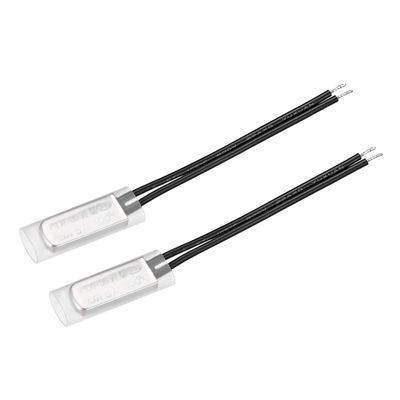 Sourcing Map 2-Pack KSD9700 100°C Normally Open Bimetal Thermostat Switch, 250V 5A