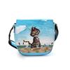 ilka parey wandtattoo-welt Personalized Cat Fishing Kindergarten Bag, Blue view 1