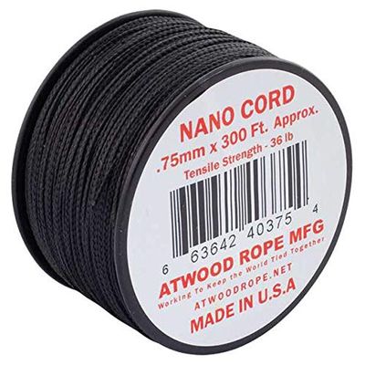 Atwood Rope Nano Cord 0.75 mm - 90 m, Black