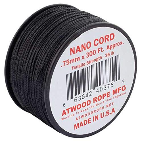 Atwood Rope Nano Cord 0.75 mm - 90 m, Black