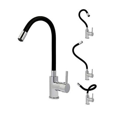 Rousseau Sanaire 4060589 KBEN Chrome/Black Mixer Faucet