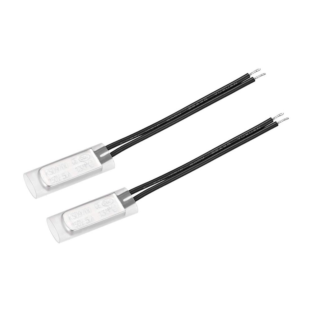 sourcing map 2-Pack KSD9700 135 N.C. Temperature Control Switches
