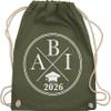 Drawstring Backpack – 2025 Graduation – Abi 2026 Hipster X – One Size – Olive Green view 1