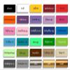 tjapalo A1 Wall Decal Quote “Don’t Think So Often About What You’re Missing,” Light Red-Orange, 58 × 13 cm view 2