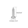 Sourcing Map 50-Piece 316 Stainless Steel Self-Tapping Screws, Phillips Flat Head, 2 x 8 mm view 3