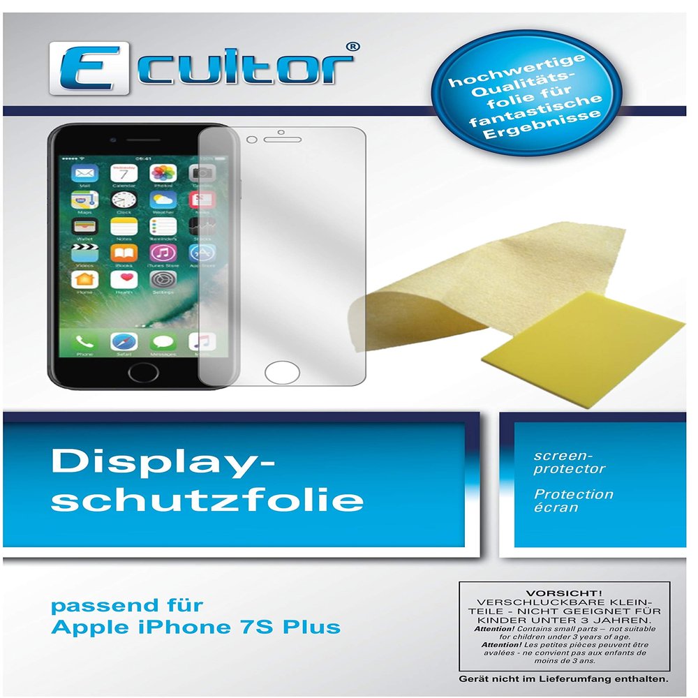 Ecultor 3-Pack Clear Screen Protectors for Apple iPhone 8 Plus