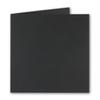 50 Square Black Kraft Paper Folding Card Sets, 15 x 15 cm – Folding Cards with Recycled Paper Envelopes, UmWelt Series view 3