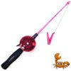 Mega Fishing Kids Crab Fishing Rod, 40 cm – Beach & Vacation Rod – Black/Green/Pink (Pink) view 1