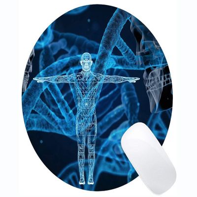 Custom Anatomy Skull Brain Gaming Round Mouse Pad