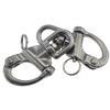 keehui 4 x 1/2 in Swivel Snap Shackles, Quick-Release Bail, 316 Stainless Steel for Sailboats view 4