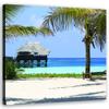 Feeby Africa Zanzibar Blue Canvas Wall Art, 40 x 40 cm view 1