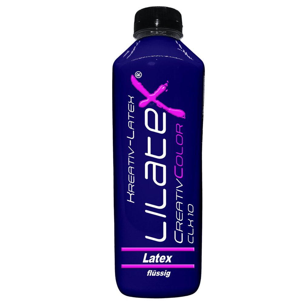 Lilatex 1 Liter Colored Liquid Latex, Thin Natural Latex (Violet)