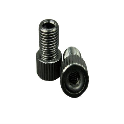 GreVeloro Bicycle Valve Adapter Set, Dunlop/Blitz to Schrader, 2-Pack, Black
