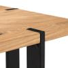 Tiago Solid Oak Coffee Table with Metal Frame - 110 x 40 x 60 cm view 3