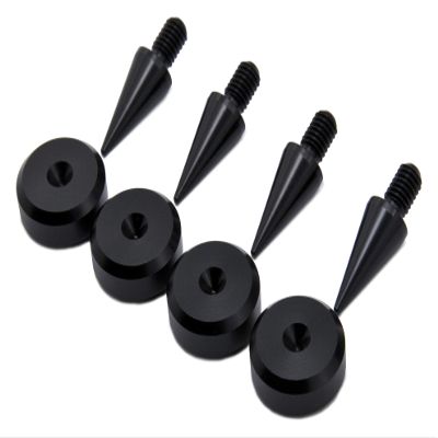 PrecisionGeek M8 Speaker Spikes & Pads | 4 Spikes + 4 Pads | 10 x 20 mm / 20 x 8 mm | Black
