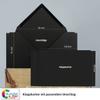 75 Black Blank Folded Cards with Envelopes, DIN A6/C6 view 2