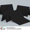 75 Black Blank Folded Cards with Envelopes, DIN A6/C6 view 3