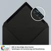75 Black Blank Folded Cards with Envelopes, DIN A6/C6 view 4