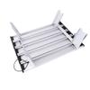 HI SUYI Mini Low Camping Table, Portable Aluminum Tabletop for Picnics, Travel and the Beach, Silver view 4