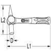 Stainless Steel Testing Hammer, 500 g view 2